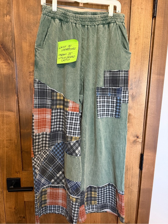 J.Her Pants - J.Her green plaid wide leg pants - NEW size L